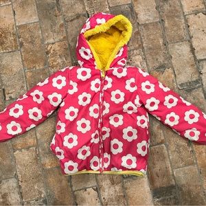 Hanna Anderson Girls Reversible Jacket size 110